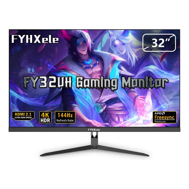 Monitor Gamer Fyhxele  32inch Uhd 4k Ips 144hz Led 1ms Vesa