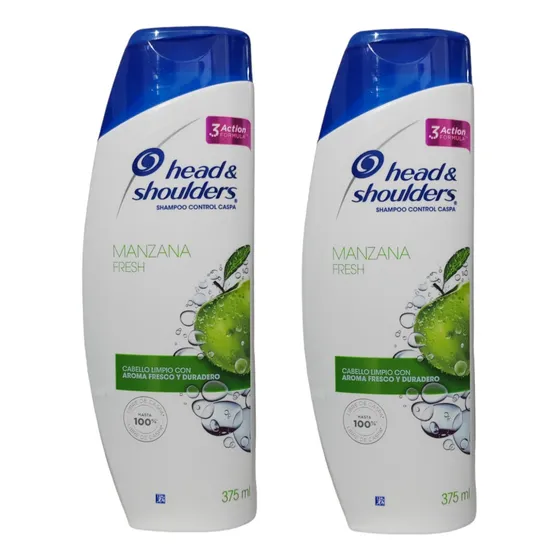 Pack X2 Shampoo Head & Shoulders Manzana Fresh 375ml