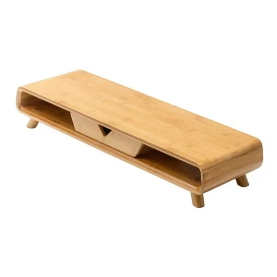 Soporte Monitor Madera Para Computadora Cajon Elevador Casa