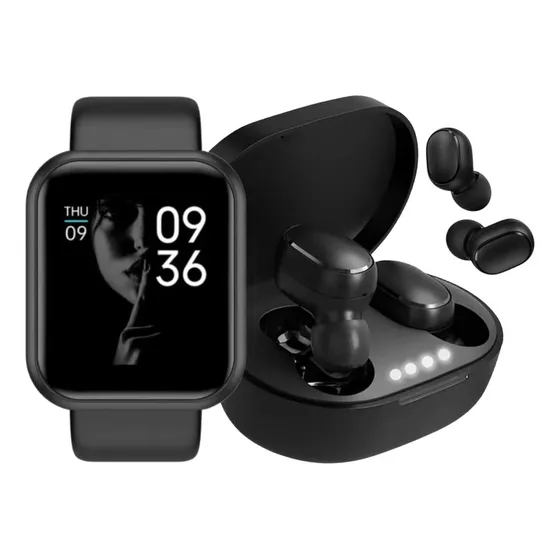 Relógio Smart  Digital D20 Masculino / Feminino + Fone S/fio