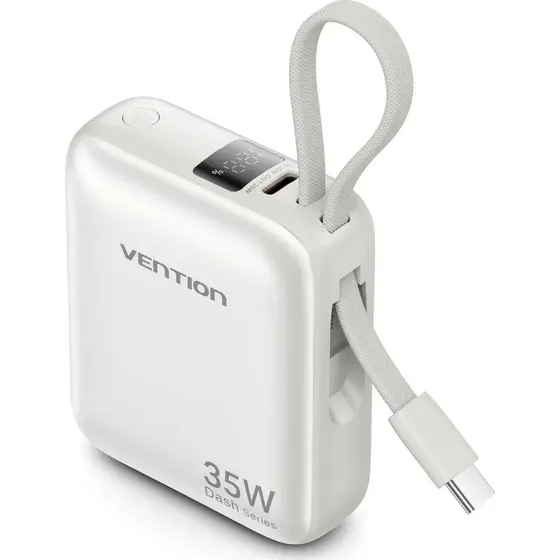 Power Bank Vention 10000 Mah 35w Usb-c Beige