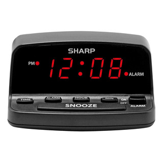 Reloj Despertador Digital Sharp Con Controles Estilo Tecl... Reloj Despertador Digital Sharp Con Controles Estilo Tecl...