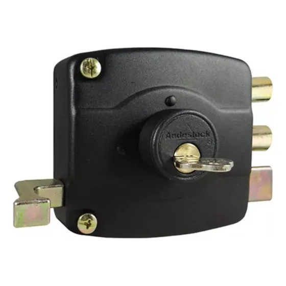 Cerradura De Sobreponer Asm01n Andeslock Llave Multipunto Color Negro