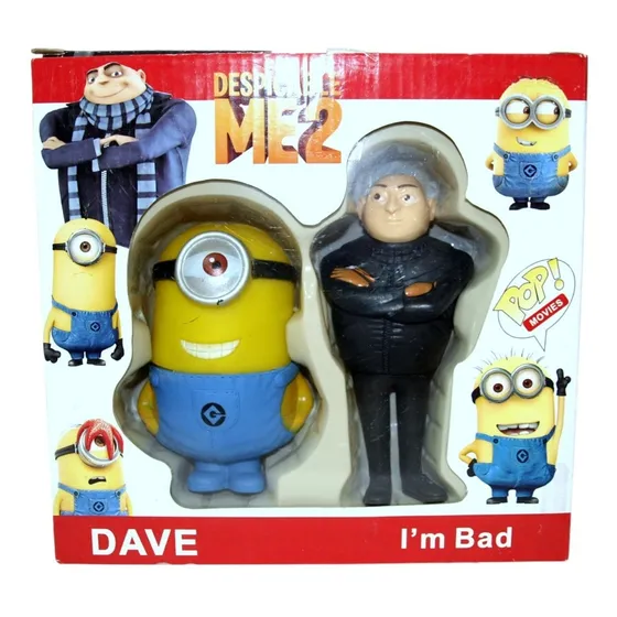 Set 2 Muñecos Minions Y Gru Mi Villano Favorito Juguete Niño