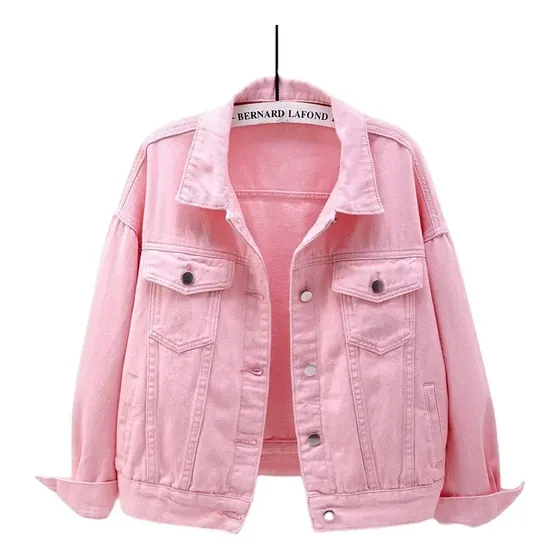 Chaqueta De Jean Con Botones Para Dama Colores