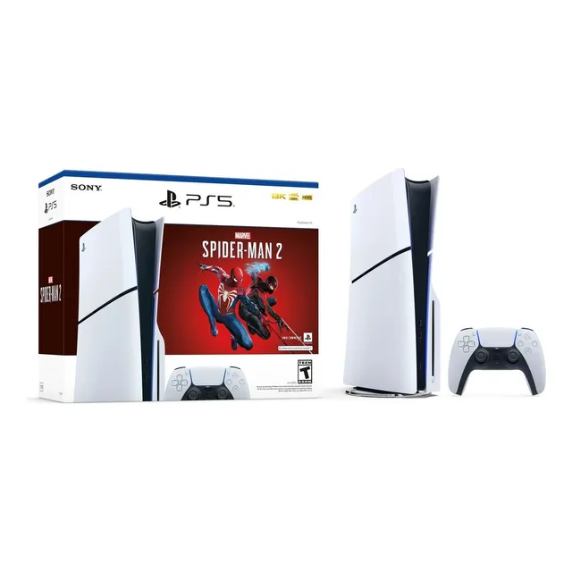 Consola Ps5 Slim 1 Tb Con Lector Marvel Spiderman 2 Bundle