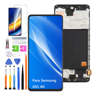 Pantalla Para Samsung A51 4g A515f A515u Con Marco Incell Pantalla Para Samsung A51 4g A515f A515u Con Marco Incell