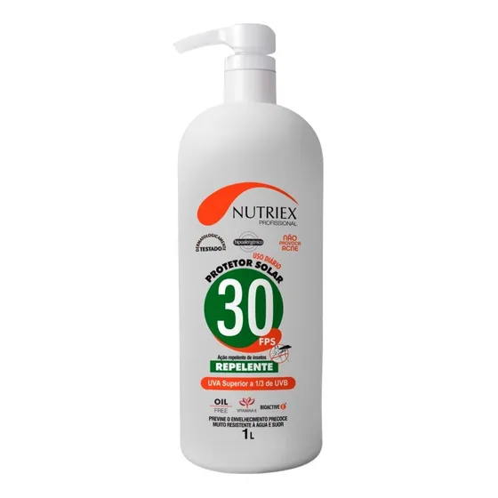 Protetor Solar Fps 30 Com Ação Repelente 1 Litro Nutriex