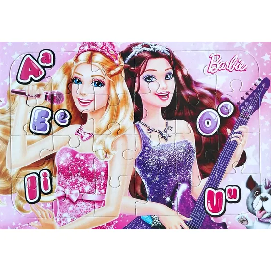Rompecabezas De Barbie Vocales De 24 Piezas 33cm X 23cm
