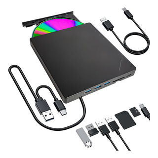 6 Em 1 Gravador Leitor Cd Dvd Externo Usb 3.0 Pc Notebook 6 Em 1 Gravador Leitor Cd Dvd Externo Usb 3.0 Pc Notebook