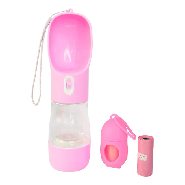 Dispensador Agua Y Comida Perro Y Gato Con Dispensador Bolsa