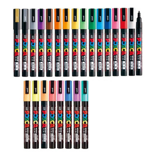 Posca - Juego De Rotuladores De Pintura (punta Fina, 24 Posca - Juego De Rotuladores De Pintura (punta Fina, 24