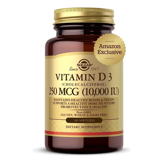 Solgar Vitamina D3 10000 Iu 250mcg Alta Potencia 180caps