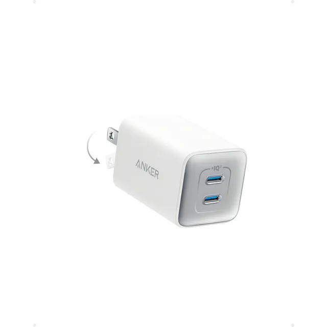 Cargador Anker A2039111 Usb-c 47w Nano 3, Usb Tipo C Rápido 2 Puertos Compatible Con iPhone, Samsung, Xiaomi, Huawei Color Blanco