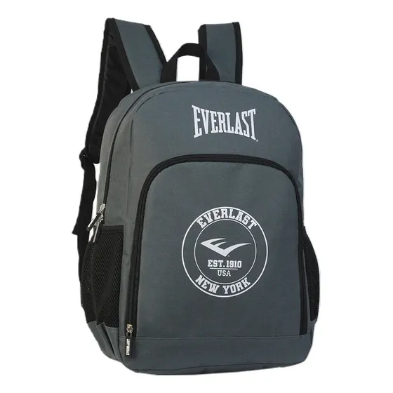 Mochila Urbana Everlast Porta Notebook New Facultad Color Gris Diseño De La Tela Lisa