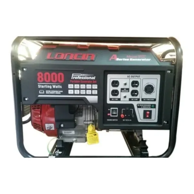 Planta Generador Loncin Lc-8000-as 8.0kva 110/220v Gasolina