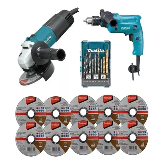 Combo Taladrorotomartillo 1/2+miniesmeril Mtk003g Makita