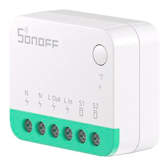 Interruptor Wifi Inteligente Sonoff Mini Extreme Minir4m Color Blanco