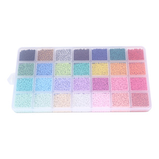 14 000 Cuentas De Pulsera, 28 Colores, 2 Mm, Perlas De Vidri 14 000 Cuentas De Pulsera, 28 Colores, 2 Mm, Perlas De Vidri