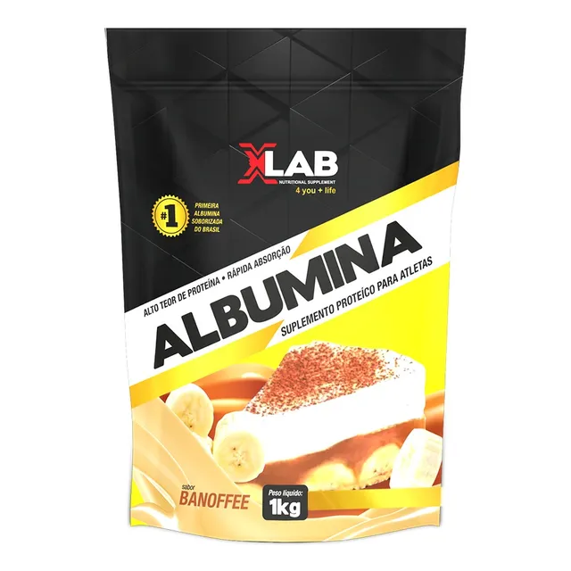 Albumina Xlab (1kg) - Albumina De Alto Valor - Clara De Ovo