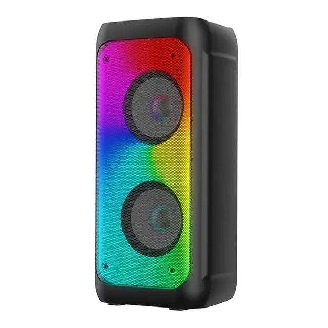 Bocina Havit SQ130BT portátil con bluetooth negra 220V