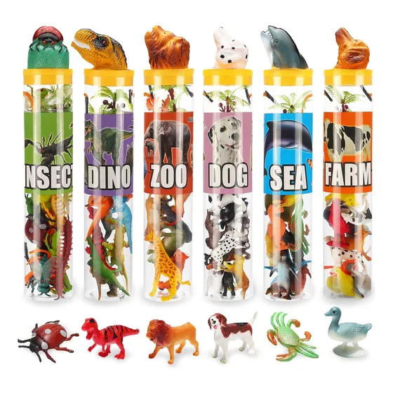 Sets De Muñecos 82 Piezas De Juguete De Animales Surtido