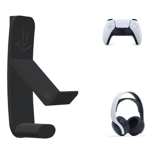 Suporte Para Controle + Headset Ps5 Lateral