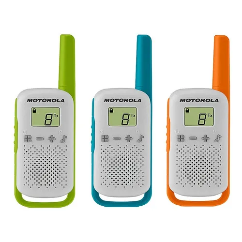 Walkie-talkie Motorola Talkabout T110TP de 3 radios y frecuencia FRS462-467MhzenbandaUHF - gris