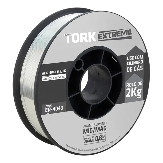 Arame de metal calibre 0.8 Super Tork AL12-4043-0.8-2K