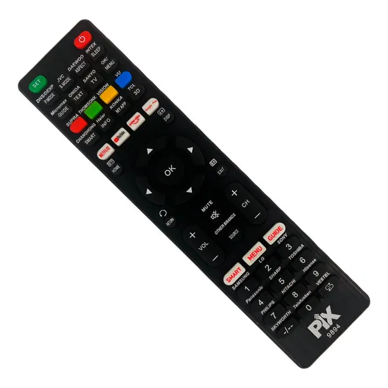 Controle Remoto Compatível Para Diversas Marcas De Tv