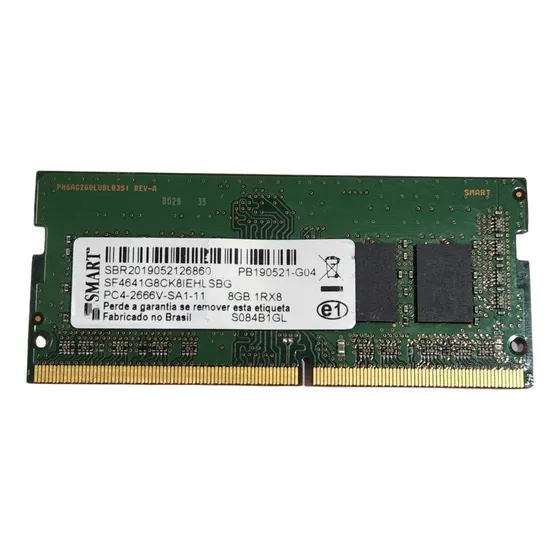Memoria Smart Ddr4 8gb Notebook Pc4-2666v 1rx8