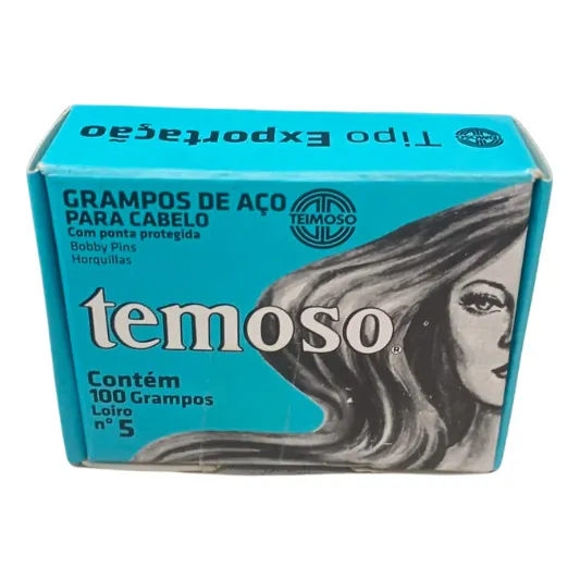 Grampos De Aço Para Cabelo Teimoso N5 C/100loiro