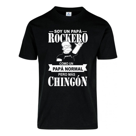 Remera: Soy Un Papa Rockero Memoestampados Remera: Soy Un Papa Rockero Memoestampados