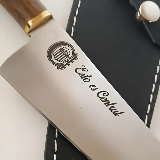 Cuchilla Artesanal Personalizada  Grabada+ Parrillero Asado 