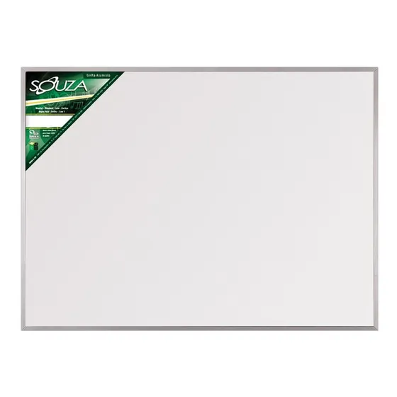 Quadro Branco Standard Alumínio 90x60cm Souza