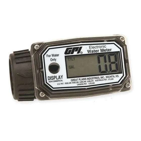 Medidor Digital Para Agua 1  10-100 Lpm Hecho Usa Gpi