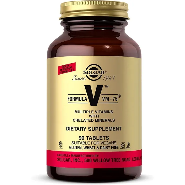 Fórmula Vm-75 Multivitamínico Solgar 90 Tabletas