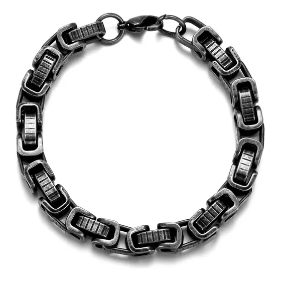 Pulsera Hombre Torsten  Cadena De Acero Inoxidable Sombreado