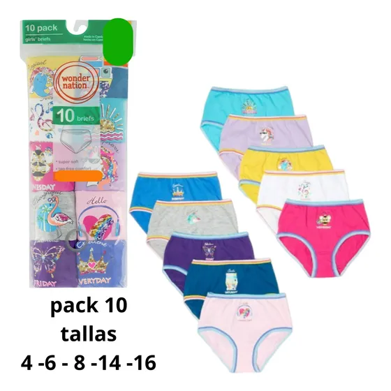 Pantaletas Pantys Niñas Hanes