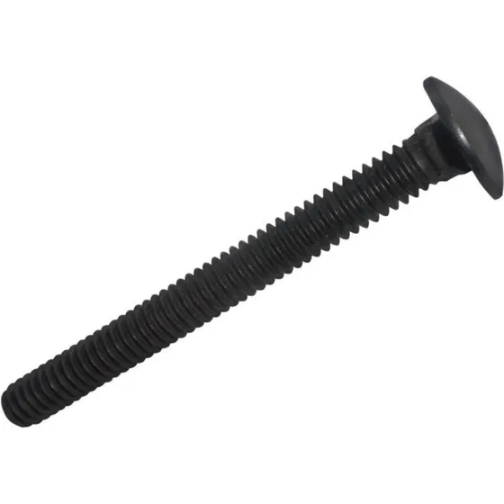Perno Coche 1/4 X 2-1/2 Pulgadas Acero Negro - Caja 100u