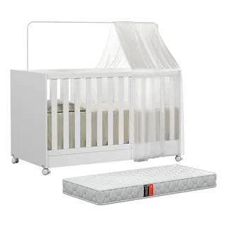 Mini Berço Vira Cama 1344 Americano Com ColchĂŁo Infantil RodĂzios E Grade Proteção RemovĂvel Para Quarto De BebĂȘ Menino E Menina Cor Branco Mini Berço Vira Cama 1344 Americano Com ColchĂŁo Infantil RodĂzios E Grade Proteção RemovĂvel Para Quarto De BebĂȘ Menino E Menina Cor Branco