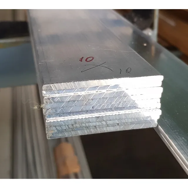 Barra De Aluminio Rectangular 2''x1/4'' Largo 6mts