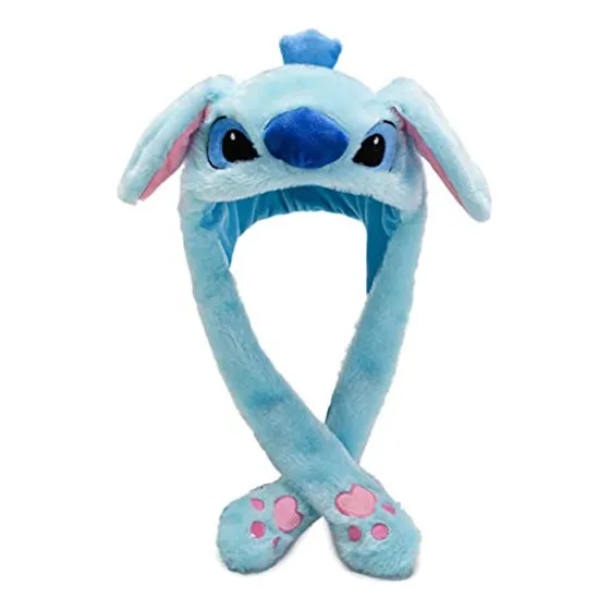 Gorro Felpa Stitch Mueve Las Orejas Móviles Conejo Conejito