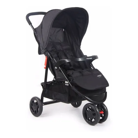 Carrinho De Passeio Para Bebê Delta (Até 15kg) Preto - Voyage