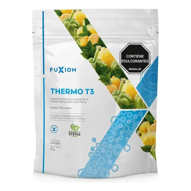 Fuxion Thermo T3 Polvo De Té Verde En Sobre