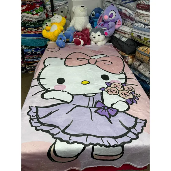 Cobija Infantil Sublimada Niño Y Niña, Manta Liviana Sencill