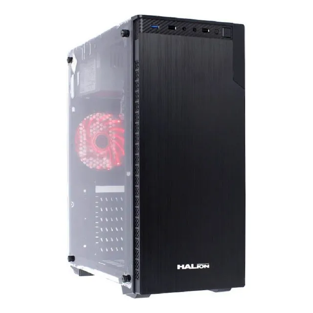 Case Gamer Pc Halion Bull 5518 Black C/fuente 350w Real