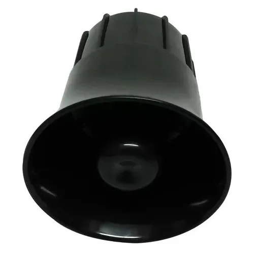 Sirena De 1 Tono Negra 20w 30w 6 Meses De Garantía 