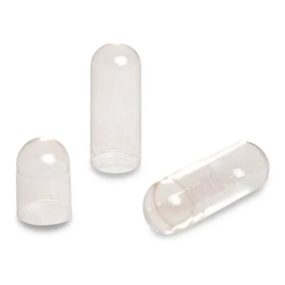 Capsulas De Gelatina Vacias Medicamentos Suplementos X1000 N° 0 Transparente