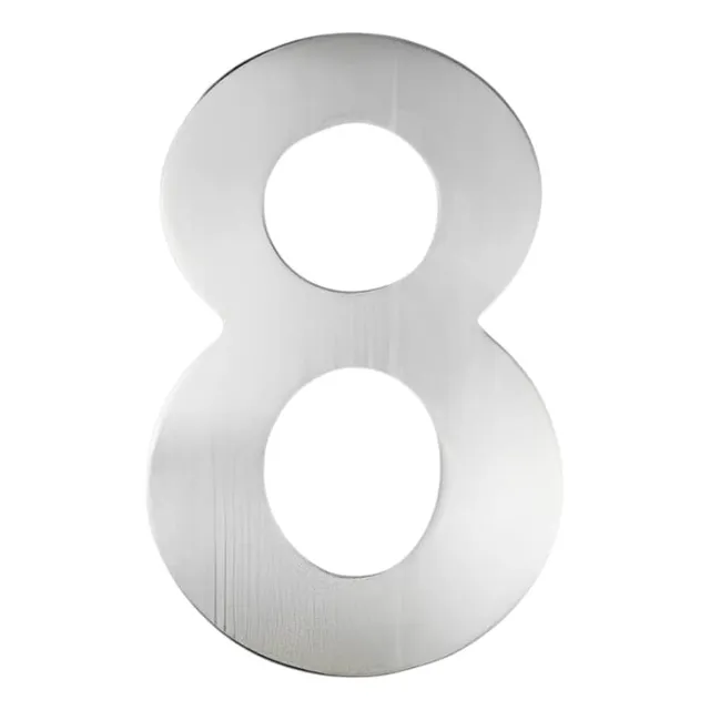 Numero 8  Metálico De Casa 8cm Hr-m5532.